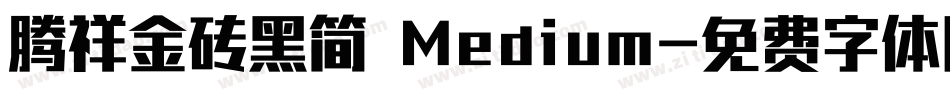 腾祥金砖黑简 Medium字体转换